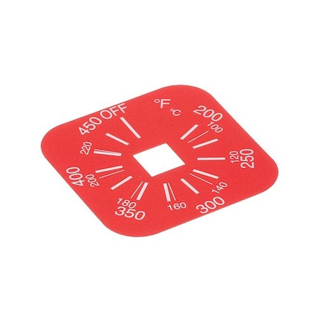 Pitco Label, Thermostat  200-450F A6087301